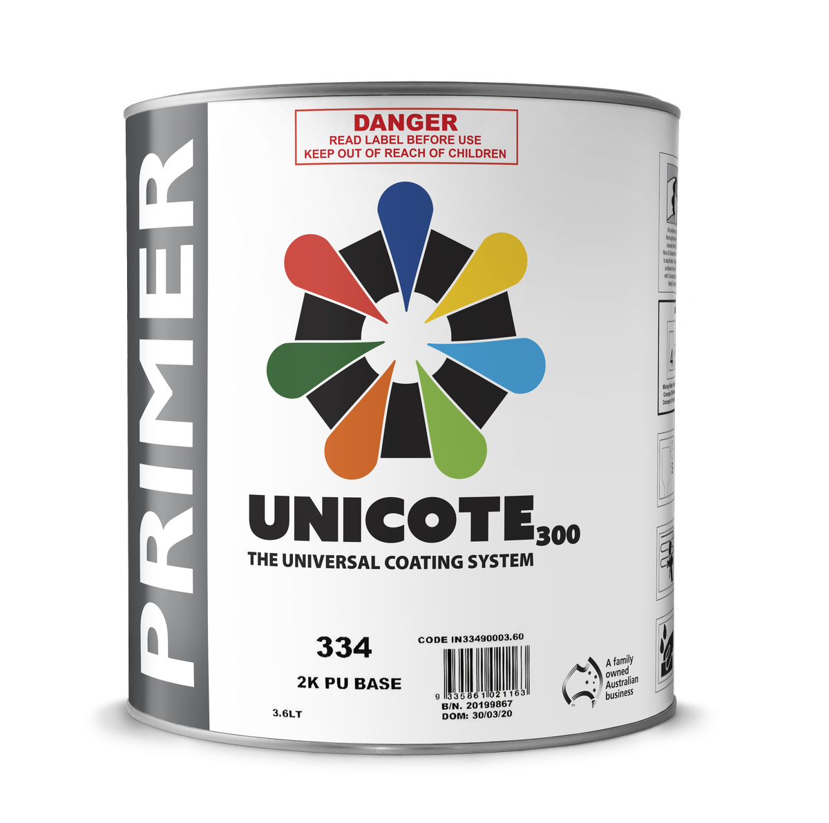 Unicote 334 2K PU Primer Base